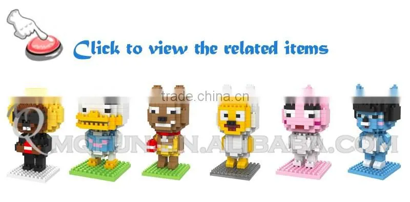 Mini Qute DR.STAR kawaii 6 styles korea expression package plastic building block cartoon model education educational toy