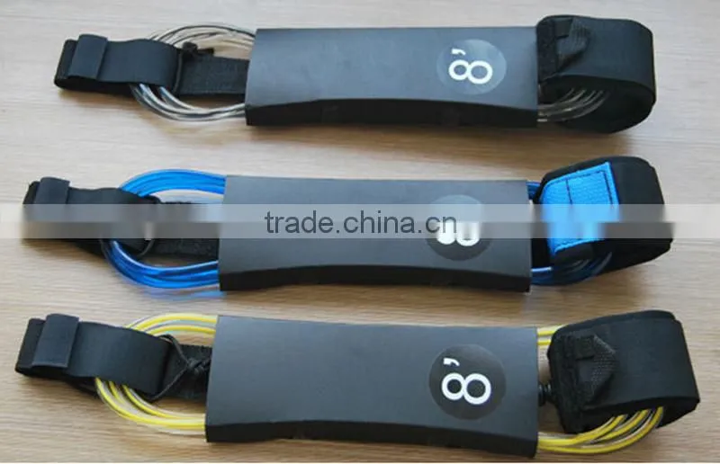 Wholesale OEM surfing leash colorful TPU legrope paddle board leash