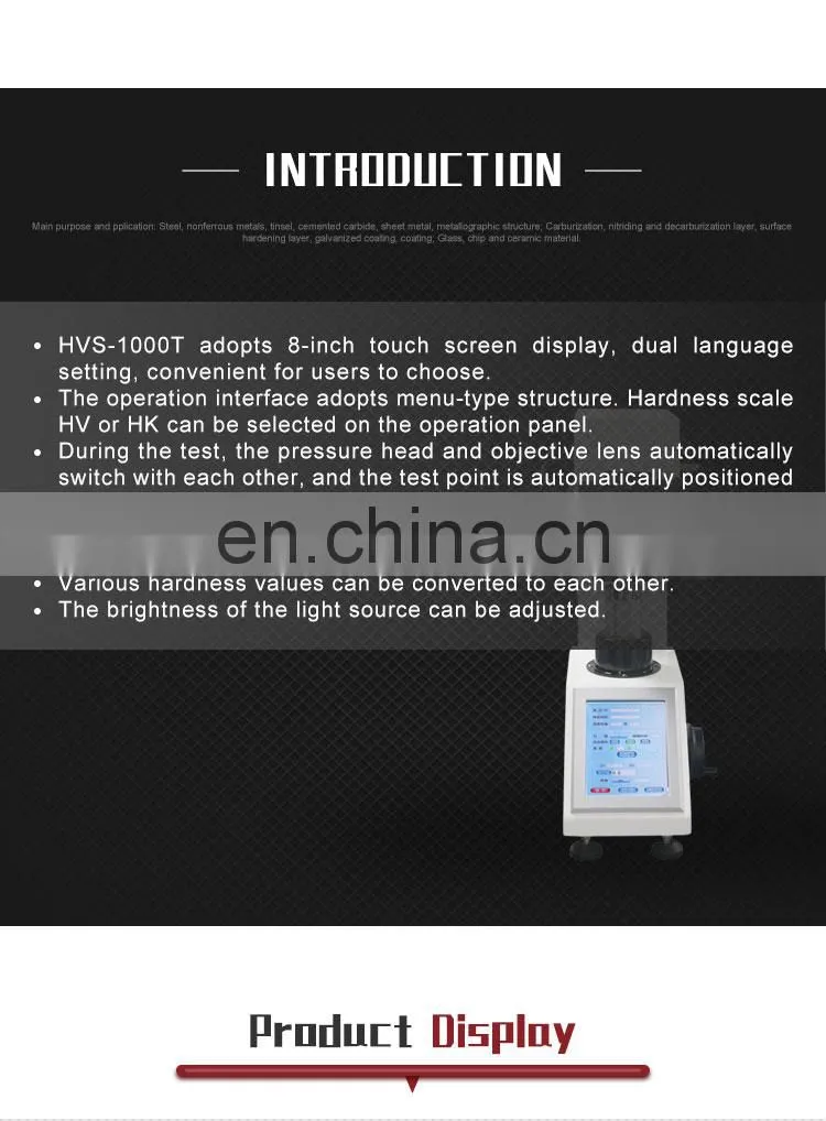 Professional microhardness micro vicker microdur hardness tester with great price