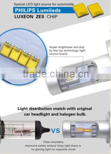 Factory Produce Motorcycle Car Led Headlight H1 H4 H7 H8 H11 9005 9006 Led Headlight Bulbs 12v 30w 40w waterproof high lumen