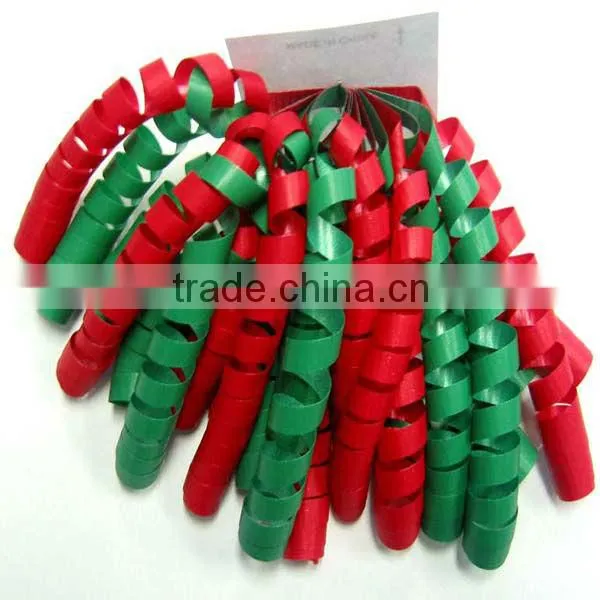 Solid Gross Printed Transparent Multi-colors Poly Curly Bows/Poly Ribbon Gift Wrapping Bows/Decoration Ribbons