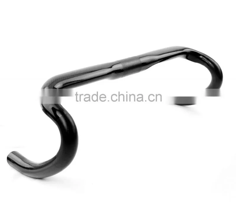 Top quality Toray T700 full Carbon 400/420/440mm road bicycle handlebar 700C road bicycle handlebar