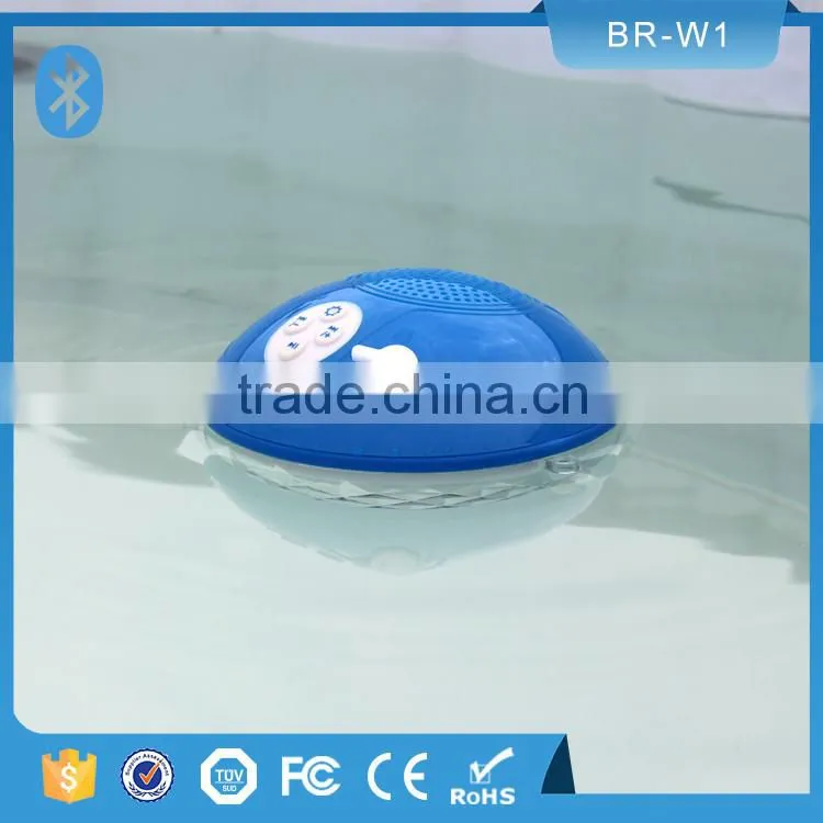 2016 hot selling bluetooth 4.1 IPX7 waterproof floating wireless water pool speaker for swimming