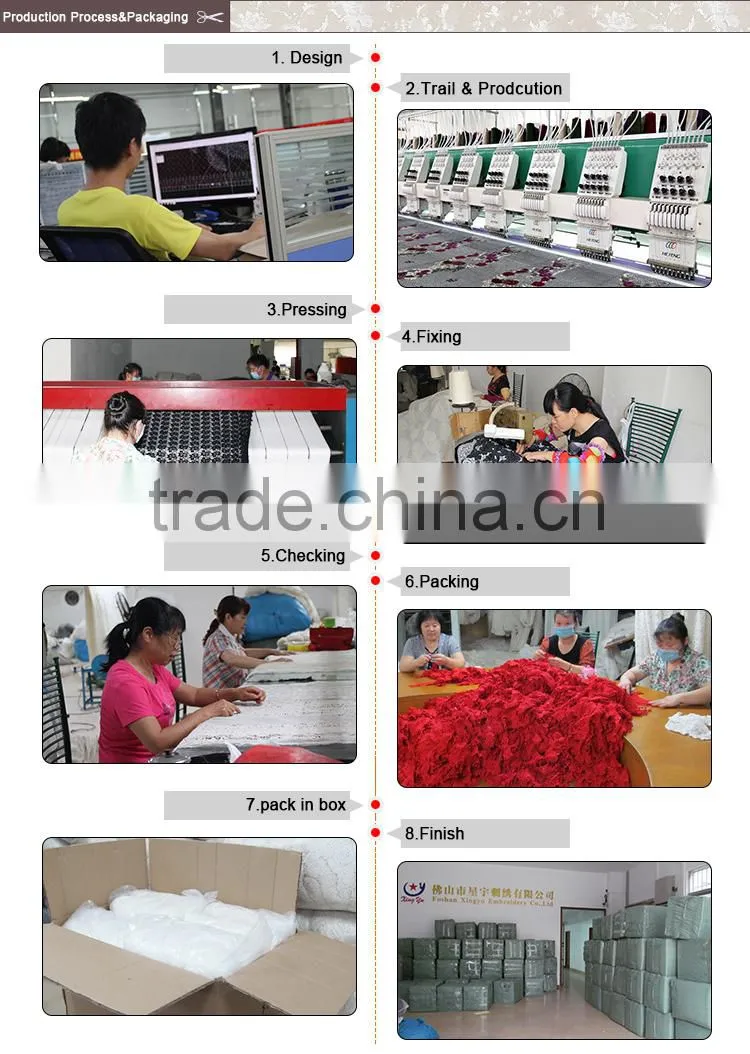 Flower Style Embroidered Lace Accessories Appliques Wholesale Laces Embroidered Patches
