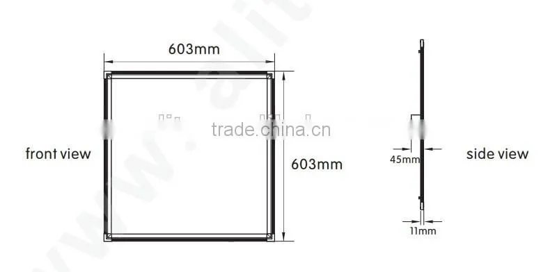 Alite 45w 3800lm dlc ul 60x60 cm led panel lighting