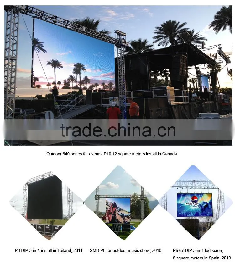 Energy saving device indoor no ghost mobile led display with epistar high bright led chip