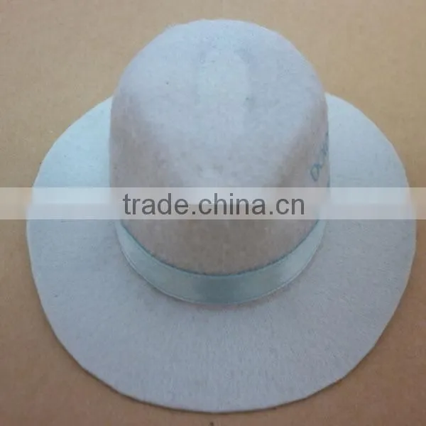 Wholesale Custom Cowboy Hat Non-woven funny Party Hat With wide Brim black silk band party favors cowboy hats
