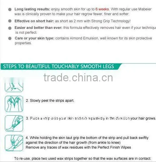 New flavors Shifei hair removal bikini wax strips