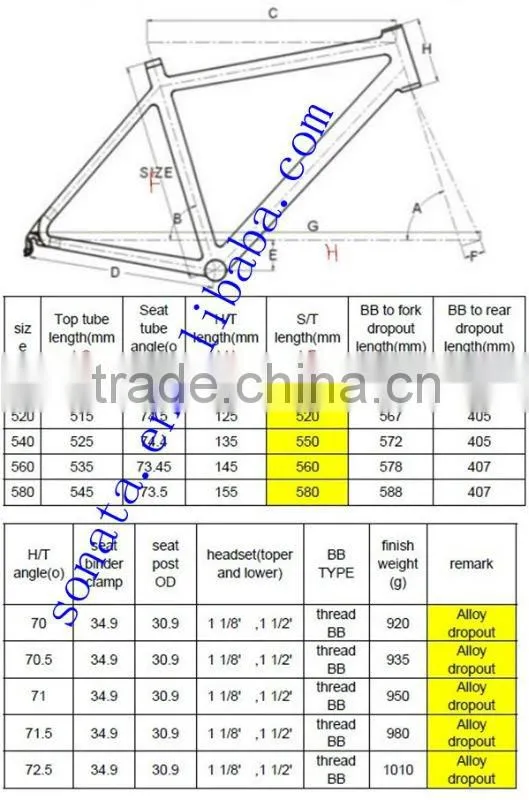Hot road bike frame carbon