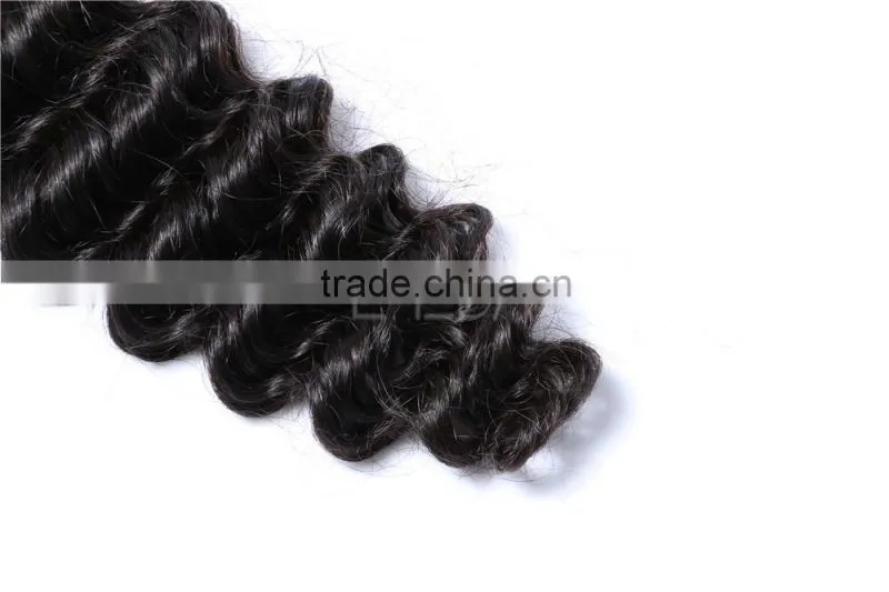 100% deep wave virgin Brazilian hair weave wholesale