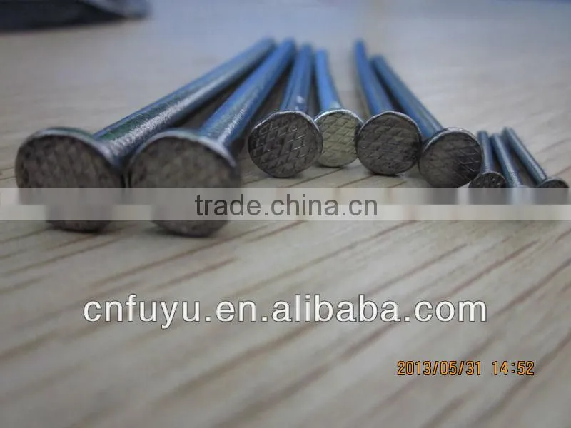 polished carbon steel common nails with smooth shank