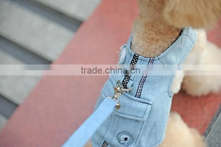 Pet leash The dog thoracic cowboy style cloth dog harness
