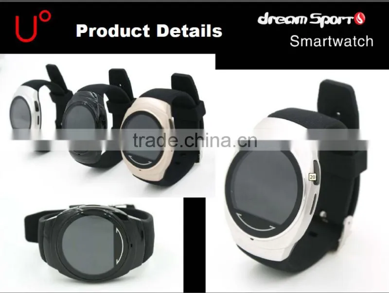 2015 New Style Bluetooth Round Shape Android & IOS Shenzhen Smart watch
