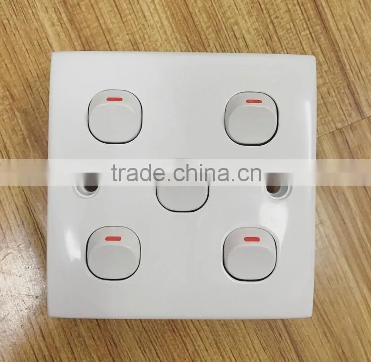 Traditional series 4 gang wall switch, 5 gang zigbee light switches