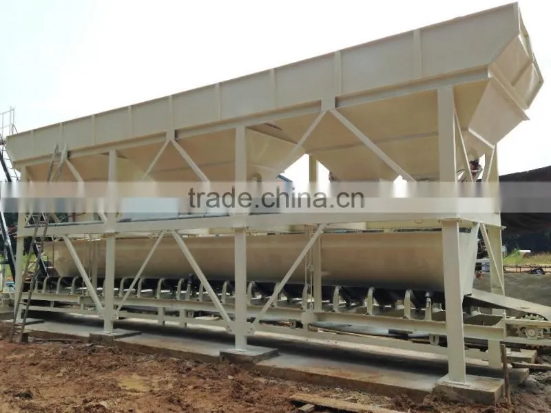plant cement concrete batching plant HZS50 skip hoist concrete batch plant in Malaysia