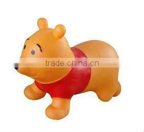 All kinds of inflatable bear with pump(inflatable jumping animal,animal toys,jumping animal)