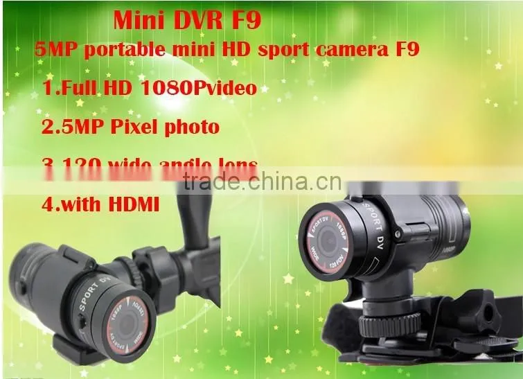 1080P Full HD Waterproof Sport DV Outdoor Camera Sports Camera F9