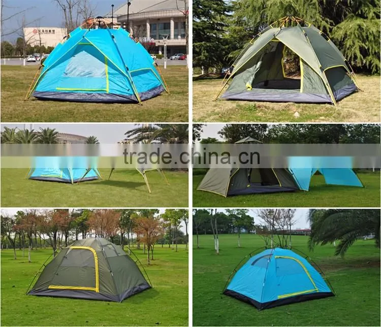 Outdoor 3-4 Person Automatic Sun Shelter Tent Camping Folding Backpacking Automatic Pop Up Tent