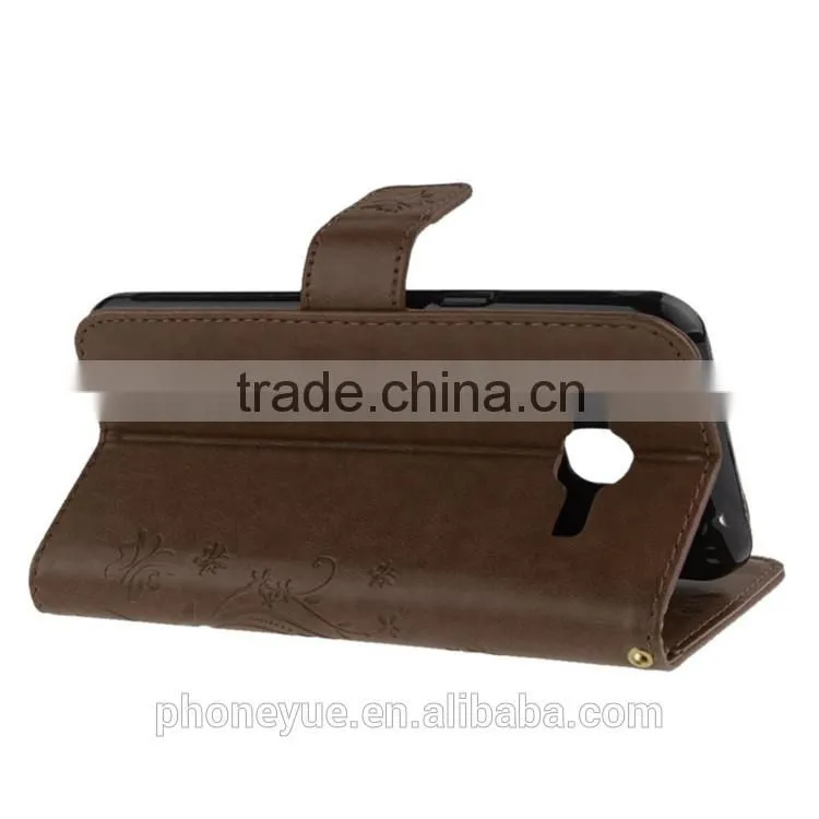 luxury stand holder 6 inch matte back cover pu leather case for opp neo 5/J5