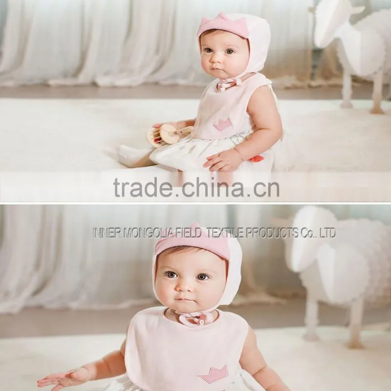 Snow White Bib Hat Two pieces Set