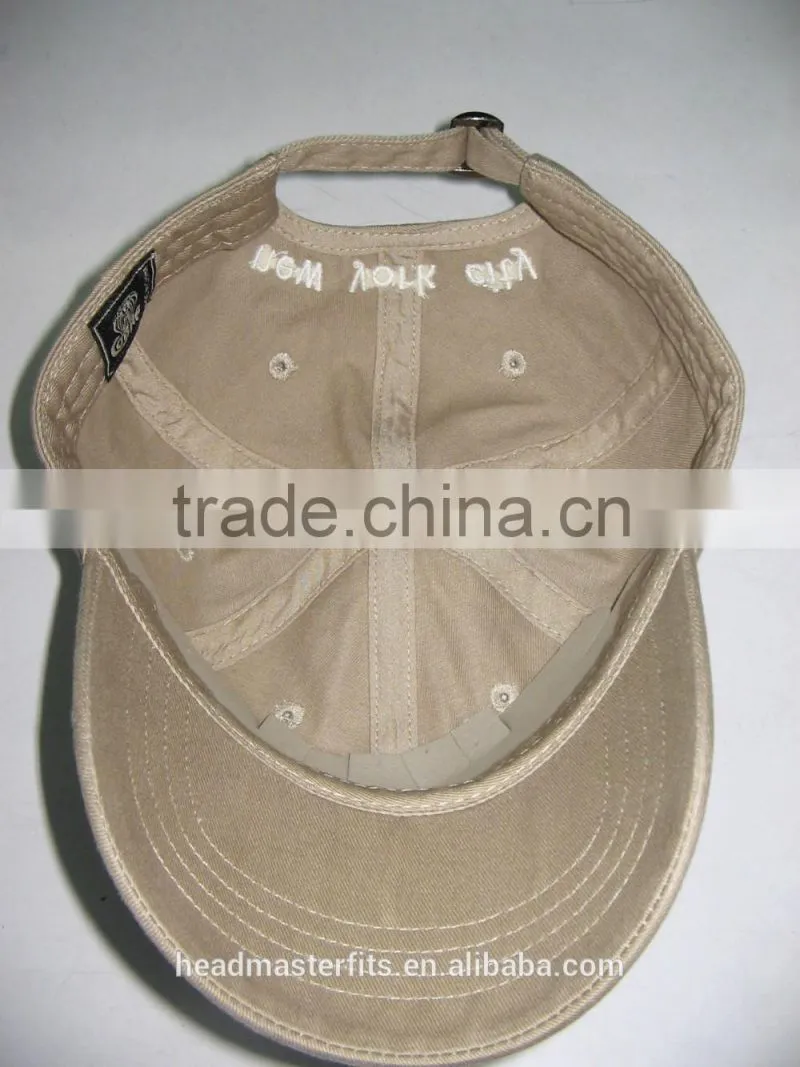 Wholesale embroidered fitted brimless snapback hats cotton baseball cap