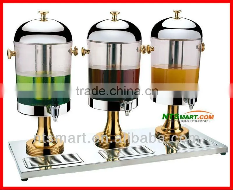 Double-tank stainless steel juice dispenser