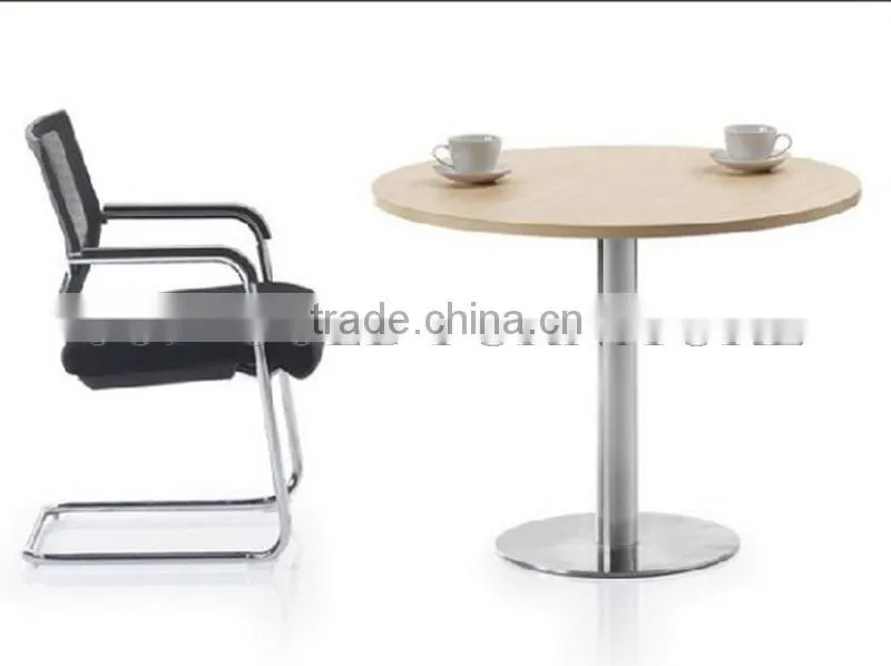 small 4 person conference table square meeting table with steel leg (SZ-MT026)