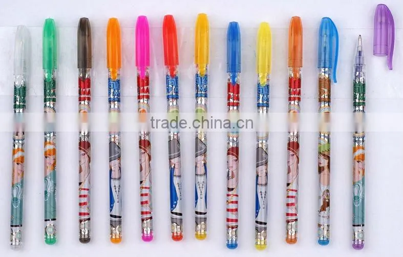 transparent glitter gel pen