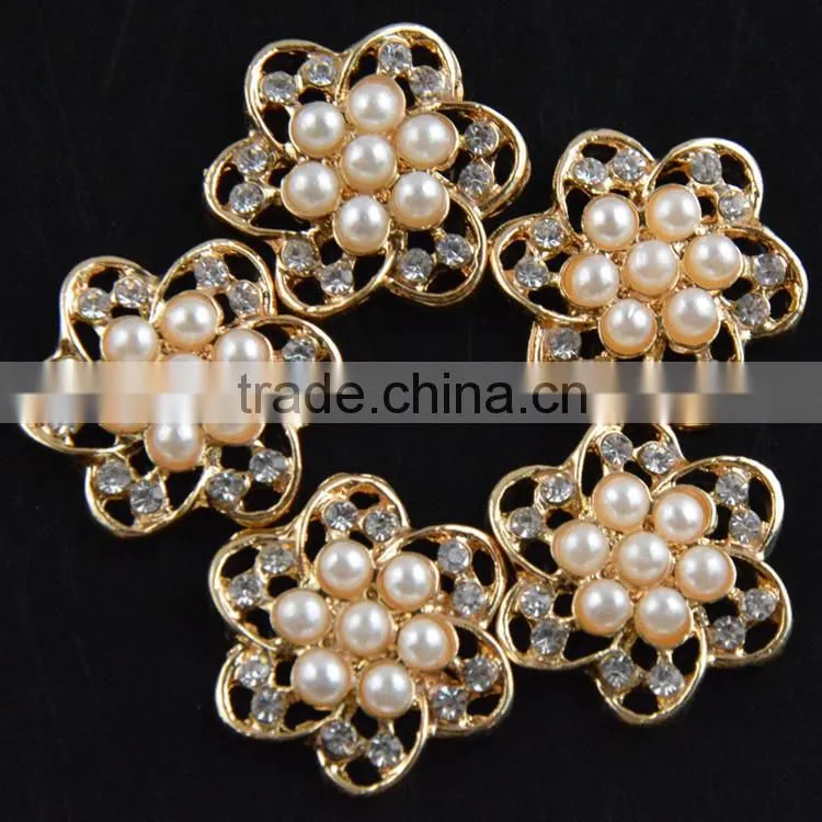 20MM Wholesales Bulk Cheap Silver Plated Alloy Snowflake Crystal Rhinestone Button For Baby Girl Jewelry Garment Accessory