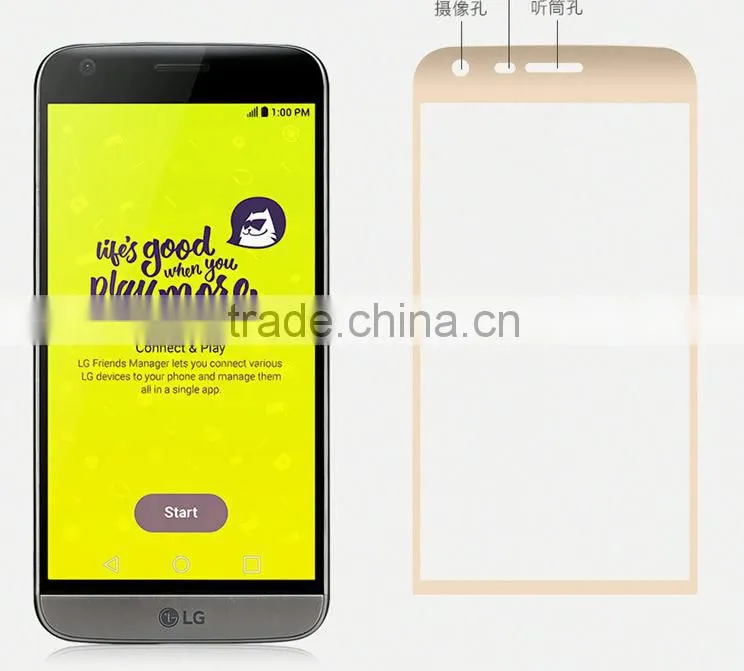 Hot Selling , For LG G5 Anti-Fingerprint Tempered Glass Screen Protector/