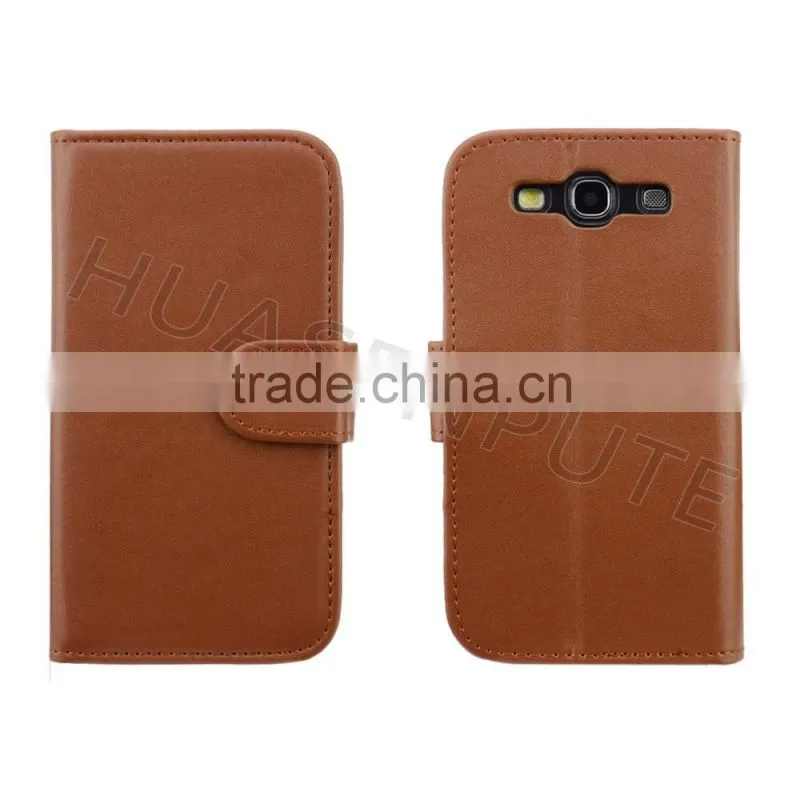 Competitive Price Mobile Phone Cases for S3 Flip Wallet Leather Case