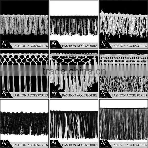 2015 Fashionable cheap Beautiful stretch lace fringe