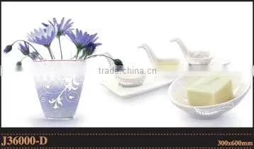 decoration wall pattern crystal tile wall picture tile 300x600mm