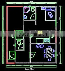 New Prefab House with foam cement material