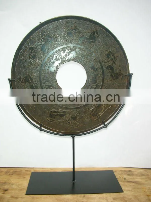 Chinese antique carved jade stool