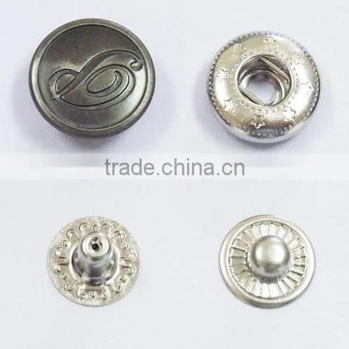 Four part snap buttons