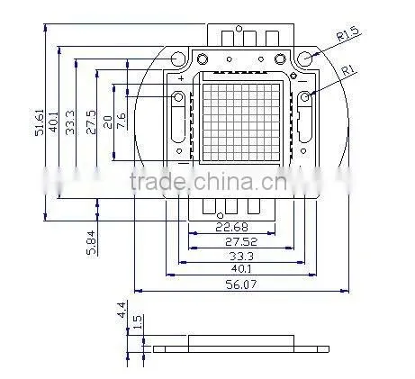 Outdoor COB module 100w led street light replacement bulbs