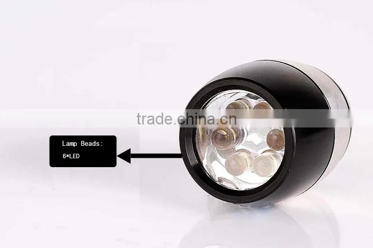 Aluminum 6 LED Pocket Custom LED Flashlight With AA Dry Battery Small Led Flashlight