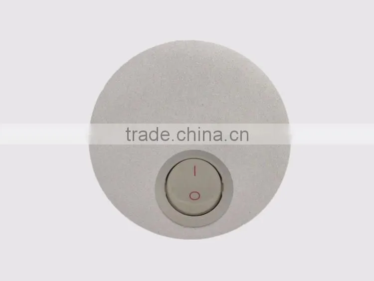 3W LED wall mount light for hotel bedside reading lamp with flexible gooseneck on/off switch