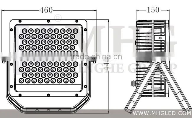 90*3W LEDs high lumen outdoor building projector