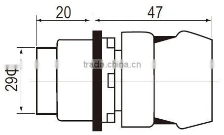 CNTD Latest Chinese Products Convex Head No Nc Push Elevator Push Button Switch