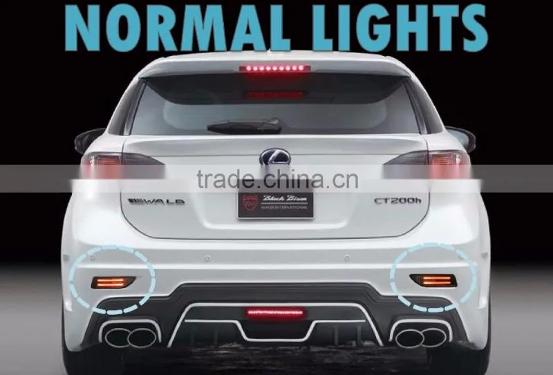 BODY KIT FOR LEXUS CT200H Car Tail LED Red Brake REAR BUMPER LIGHT