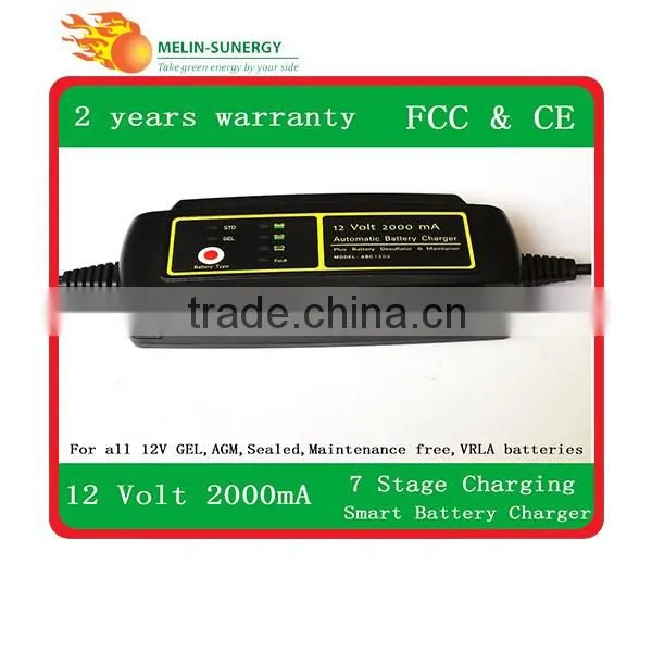 12V2000mA Automatic Lead acid battery charger