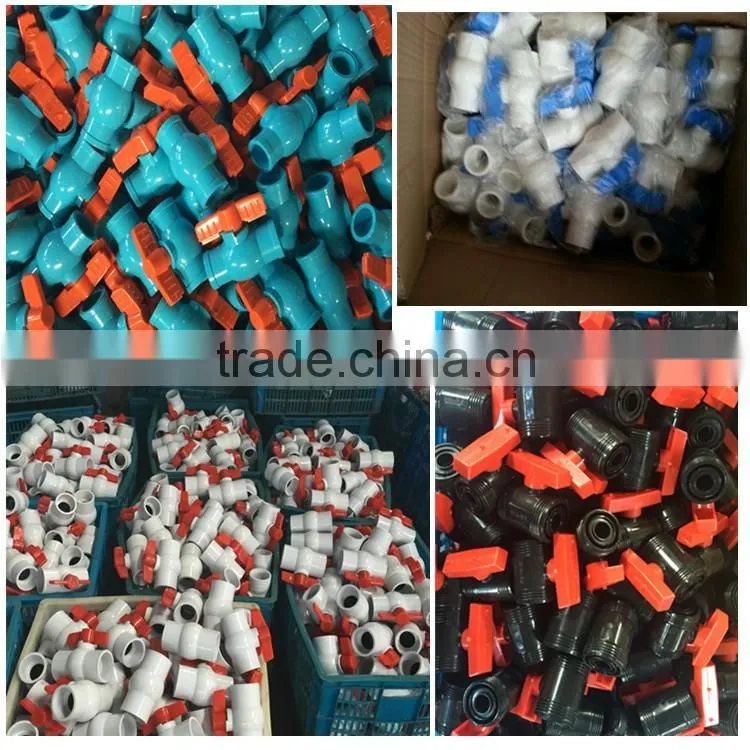 1/2" -6" inch Plastic 2 way Water Tap Connector Pipe Joint Ball Valve