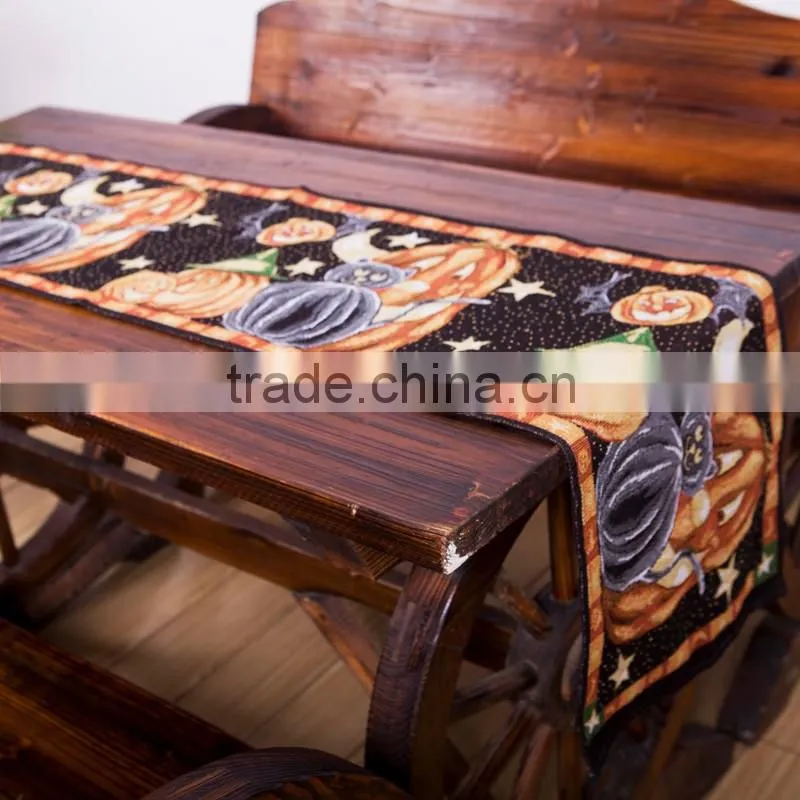 Wholesale jacquard halloween customs table runner