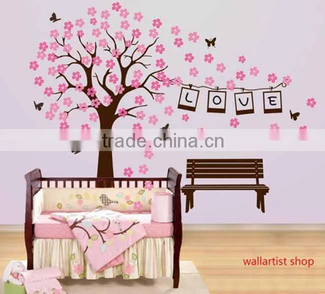 Customized Top value fancy pvc wall sticker cartoon sticker home decoration