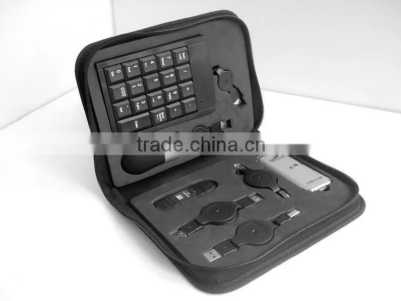 PC Portable USB Mouse Travel Cable Kit Bag Tools