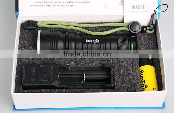 1100lumens New Design Rechargeable LED Torchlight F11-T 10W Flashlight with Focusing Zoom