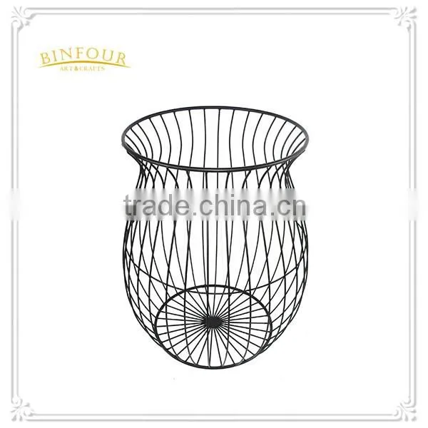 Black metal bird cages metal storge basket