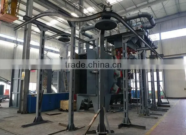 Overhead Hanging Chain Type Alloy Wheels Shot Blasting Machine